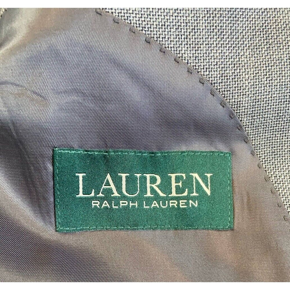 Lauren Ralph Lauren Polyester Rayon‎ Linen Blazer Sport Coat 43R - Picture 7 of 14